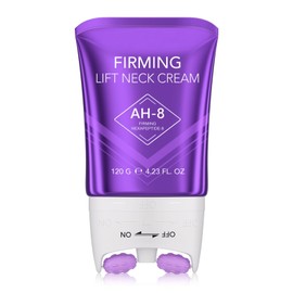 AH-8 Firming Neck Cream, 120g Tighten & Lift Neck Cream with Double Roller Massage for Wrinkled Skin, Reduce Wrinkles Fine Lines And Double Chin, Firming Moisturizing Lotions Cosmetic Skin Care Repair