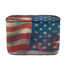 Knextrepoy Horse American Flag Print RV Propane Tank Cover Fit for 30lb Tanks,Replacement Cover for RV/Trailer/Camper,Easy to Install and Washable