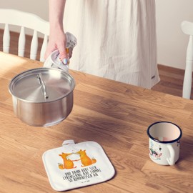 Mr. & Mrs. Panda Set of 2 Pot Holders Foxes Love - Gift, Fox, Pot Holder Funny, Couple, Partner, Pot Holder with Saying, Friend