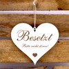 Dekolando Home Accessories Heart Plaque Engraved Toilet Door Sign 13