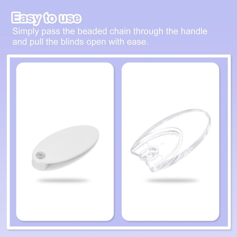 sourcing map 12Pcs Blind Cord Weight, 91mm Curtain Blinds Handles