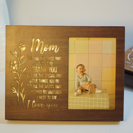 Nestura Picture Frames for Mom | Mother Daughter Picture Frames | Mommy and Me Photo Display 4x6 | Why a Daughter Needs a Mother 4x6 Light Up Frame | Thankful Gifts for Mom, Wife (USB Power)