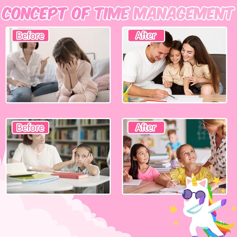 Vspek 55-Minute Countdown Timer, Classroom Visual Timer for Kids and