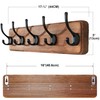 SKOLOO Rustic Wall Mounted Coat Rack, Case of 2, Pine