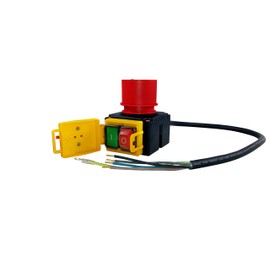 KEDU KOA7 Motor Starter device switch 380-400V with 0.5m cable and phase inverter including combined emergency off switch