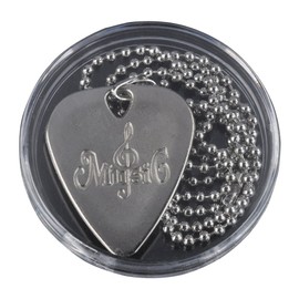 PUNK Stainless Steel Pick Necklace for Electric Bass Guitar Variety Creative Designs