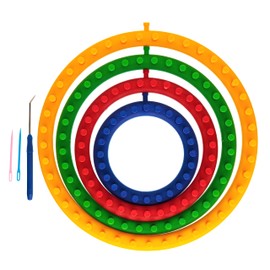 Quilted Bear Round Knitting Loom Set - Perfect for Making Hats, Scarves and More