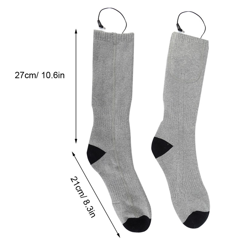 Heating Electric Rechargeable Winter Thermal Socks Soft Cotton Breathable SockUS