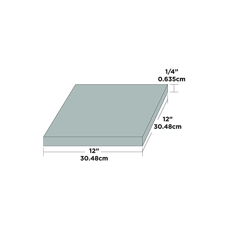 Sorbothane Vibration Damping Sheet Stock (50 Duro, 1/4 x 12