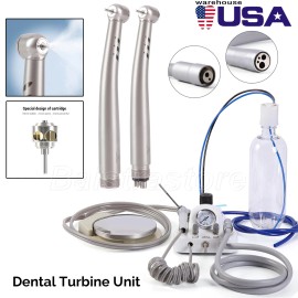 Unbranded Dental Portable Turbine air Turbine compressor/hig - Air Turbine+Handpiece 2Hole