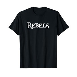 REBELS Football Baseball Basketball Softball Soccer Team Tee T-Shirt