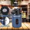 1800ML Airtight Coffee Canister with Date Tracker&Transparent Window, 22.8OZ Coffe