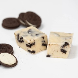 Valley Fudge, Cookies and Cream, Fresh Artisan Fudge, Real Butter, Gourmet Candy, One Pound Package