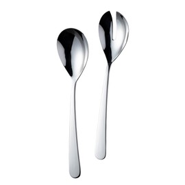 Royal van Kempen & Begeer Royal (2pc) Spoon + Fork, 2 Piece Salad Serving Set, Mirror Finish