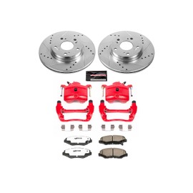 Power Stop KC6490-26 Front Z26 Street Warrior Brake Kit Acura Honda For Acura ILX 2013, Honda Accord 2013-2017, Honda Fit 2013-2014 [Model Specific]