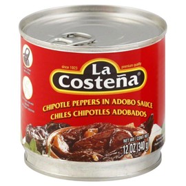 La Costena Chipotle Peppers in Adobo Sauce (Pack of 3) 12 oz Cans