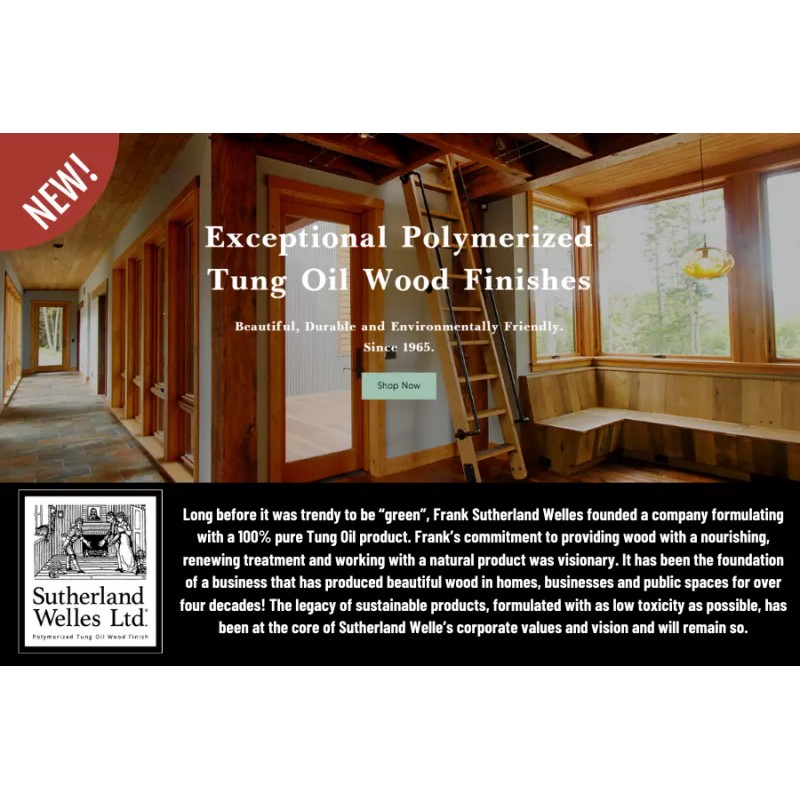 Sutherland Welles Interior Polymerized Tung Oil Medium Lustre - 1