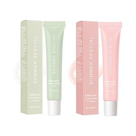 Summer Special Lip Butter Balm, 2 Colors Nourishing Tinted Lip Gloss, Ultra-Hydrating, Instant Hydration, Non-Sticky, Glossy Moisturizing（ Mint +Cake）