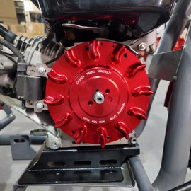 Speedway Billet Aluminum Flywheel For Predator 196cc, 212cc NonHemi Cast,For Honda GX160 GX200,Advance timing of approximately 32 Degrees Red Minibike Performance Parts