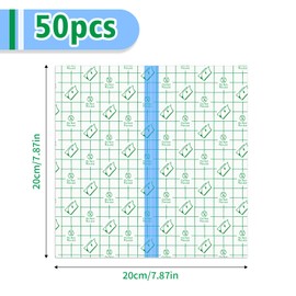 Tattoo Aftercare,50 Pcs Waterproof Bandages for Swimming,8 x 8 Inch Tattoo Cover up Tape,Second Skin Tattoo Cover up Patch,Waterproof Bandaids,Transparent Film Dressing,Adhesive Bandage,Shower Shield