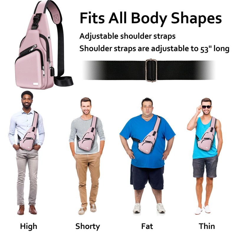 Waterproof Sling Bag Crossbody Backpack for Men Women Sling Backpack