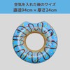 Bestway 36118 3/4" Diameter Donut Swim Ring for Adults (Blue)