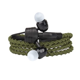 URIZONS 3.5mm bunt Kopfhörer Kabel mit Noise Cancelling - Gaming Ohrhörer Mikrofon für Handys, der tragbare Compter Armband Kunstleder geflochten (Rot)