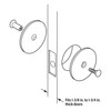 Prime-Line U 9515 Steel Door Hole Cover Plate, Gray (Single