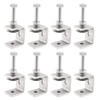 alwaiiz Pack of 8 C Clamps, Stainless Steel, Adjustable C