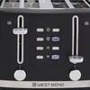 West Bend Toaster 2-Slice Extra-Wide and Deep Slots with 3