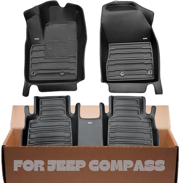 Mat Up! for Jeep Compass 2017-2025 Floor Mats with Maximum