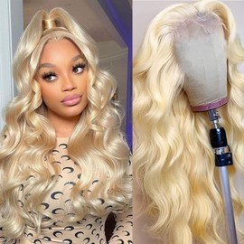 ONICE 613 Lace Front Wig Human Hair Blonde 13x4 Body Wave Lace Front Wigs Human Hair Pre Plucked 150 Density Glueless Hd Lace Frontal Human Hair Wigs For Black Women (24 Inch)