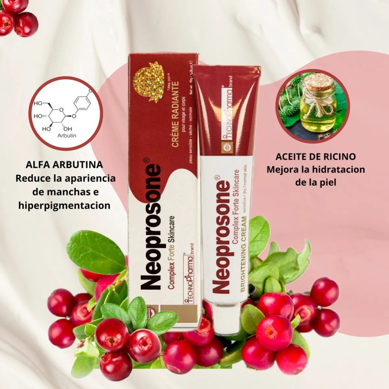 Crema Anti Manchas Neoprosone Despigmentante Aclarante Blanqueador Iluminador Anti Acné