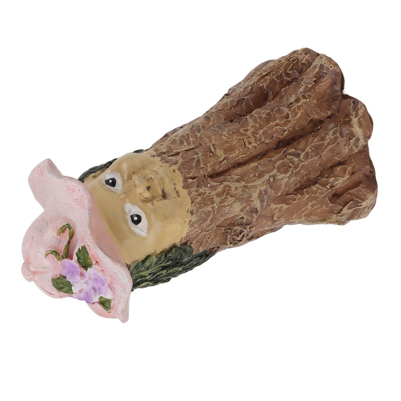 Garden Style Tabletop Ornament Tree Stump Man Exquisite Resin Figurines