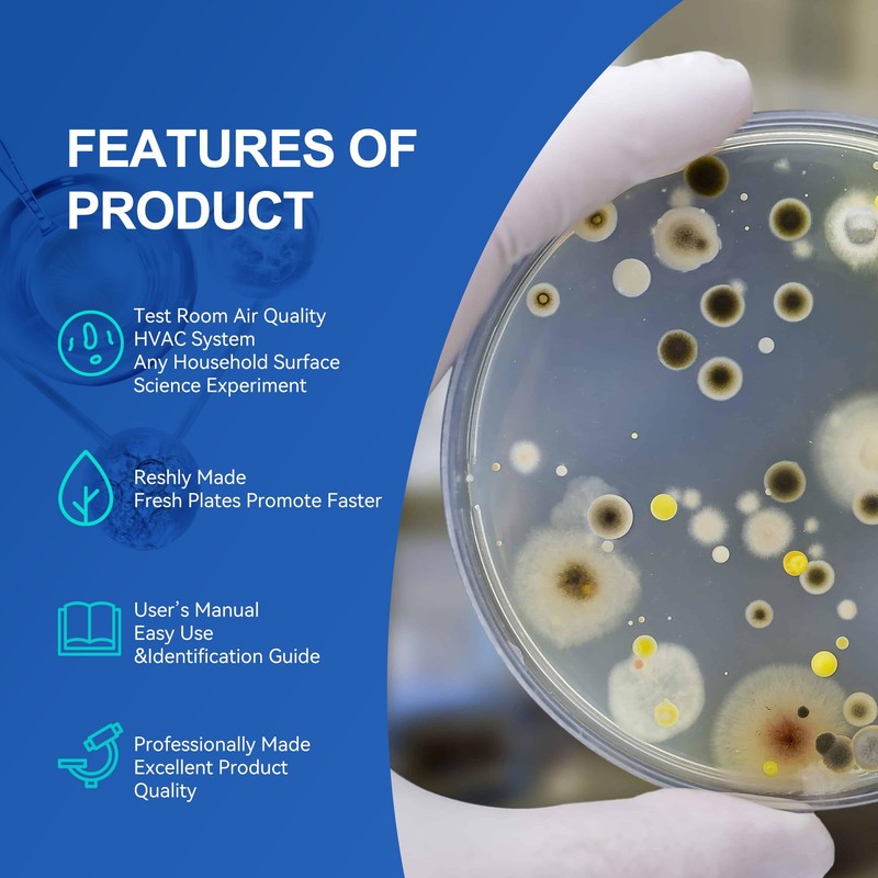 Kit di progetti scientifici per piatti di agar nutrienti e