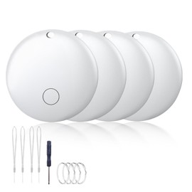 iXTRA Air Tag Tracker Bluetooth Tracker, Smart Tag Item Finders Works with Apple Find My App (iOS 14.6 Above Only), Waterproof Keys Finder & Item Locator Worldwide Tracking for Bags,Luggage,Pets-4pack