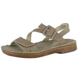 NAOT Footwear Women's Castelo Sandal Khaki Beige Leather - 8 W US