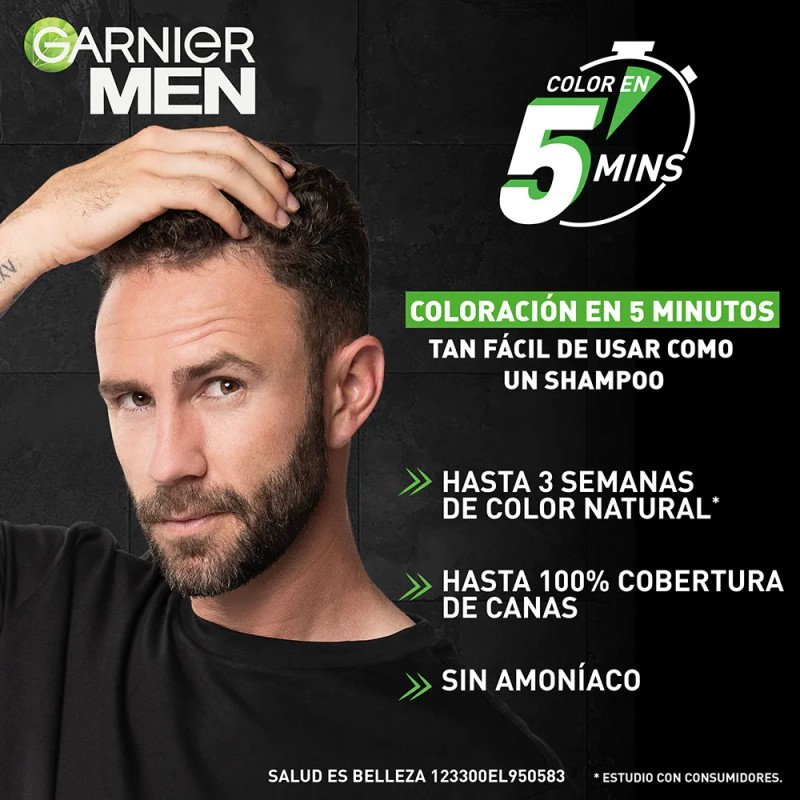 Garnier Men Tinte Para Cabello Tono 30 Castaño Oscuro