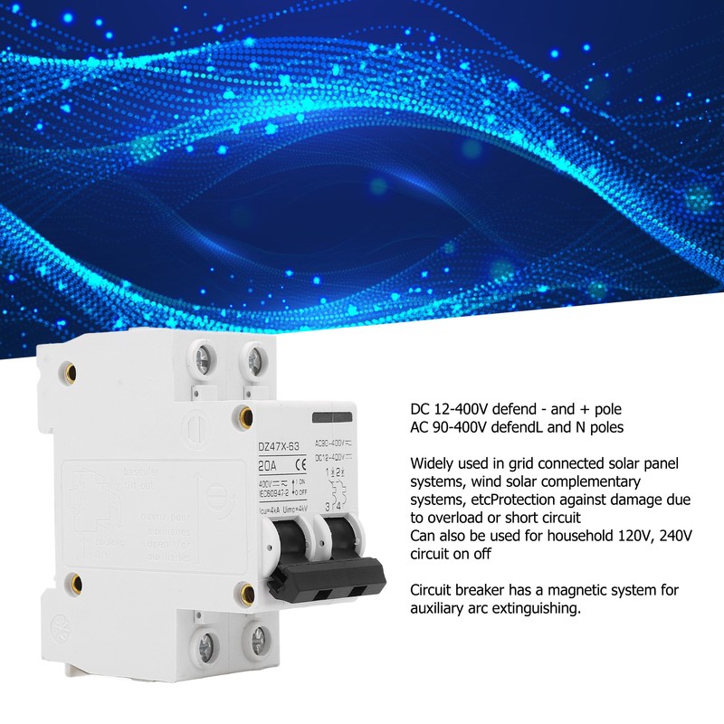 Circuit Breaker Overload Protection Fast Tripping PV Circuit Breaker AC