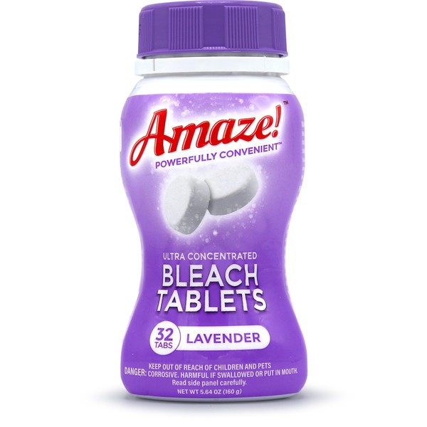 AMAZE Ultra Concentrated Bleach Tablets [32 tablets] - Lavender Scent