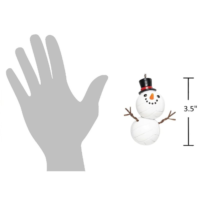 The Bridge Collection Volleyball Snowman Ornament - Unique and Fun