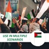 12 Pieces Small Palestinian Flags 5.5 x 8.25 Inch Palestinian