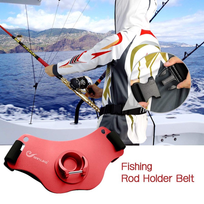 Fishing Fight Belt Adjustable Aluminum Rod Holder Stand-up Offshore Gimbal