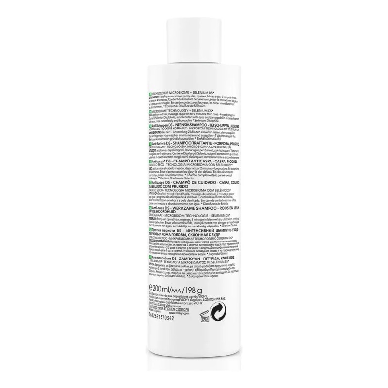 Shampoo Vichy Dercos Technique Anti-pelliculaire en botella de 200mL por