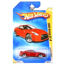 Hot Wheels 2009 New Models Red 2009 Nissan GT-R 1:64 Scale