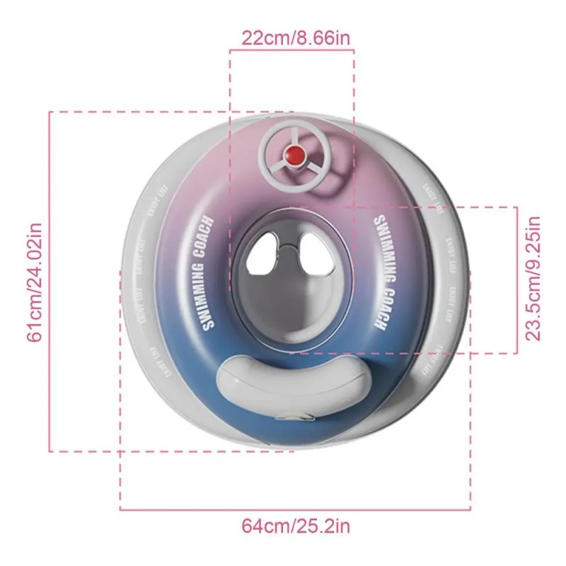 Ad Flotador Inflable Para Bebé Con Toldo