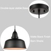 TENGIANTS Matte Black Pendant Light 3 Pack Industrial Pendant Lighting