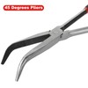 4 Pack Long Needle Nose Pliers Set, 11 inch Long