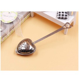 BERON - Infusor de té de acero inoxidable con forma de corazón, 20 unidades.