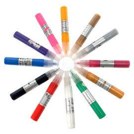 minkissy 12 Colors 3D Nail Art Acrylic Painting Pen Set UV Gel Tips for DIY Manicure and Nail Salon Use Suitable for Artists